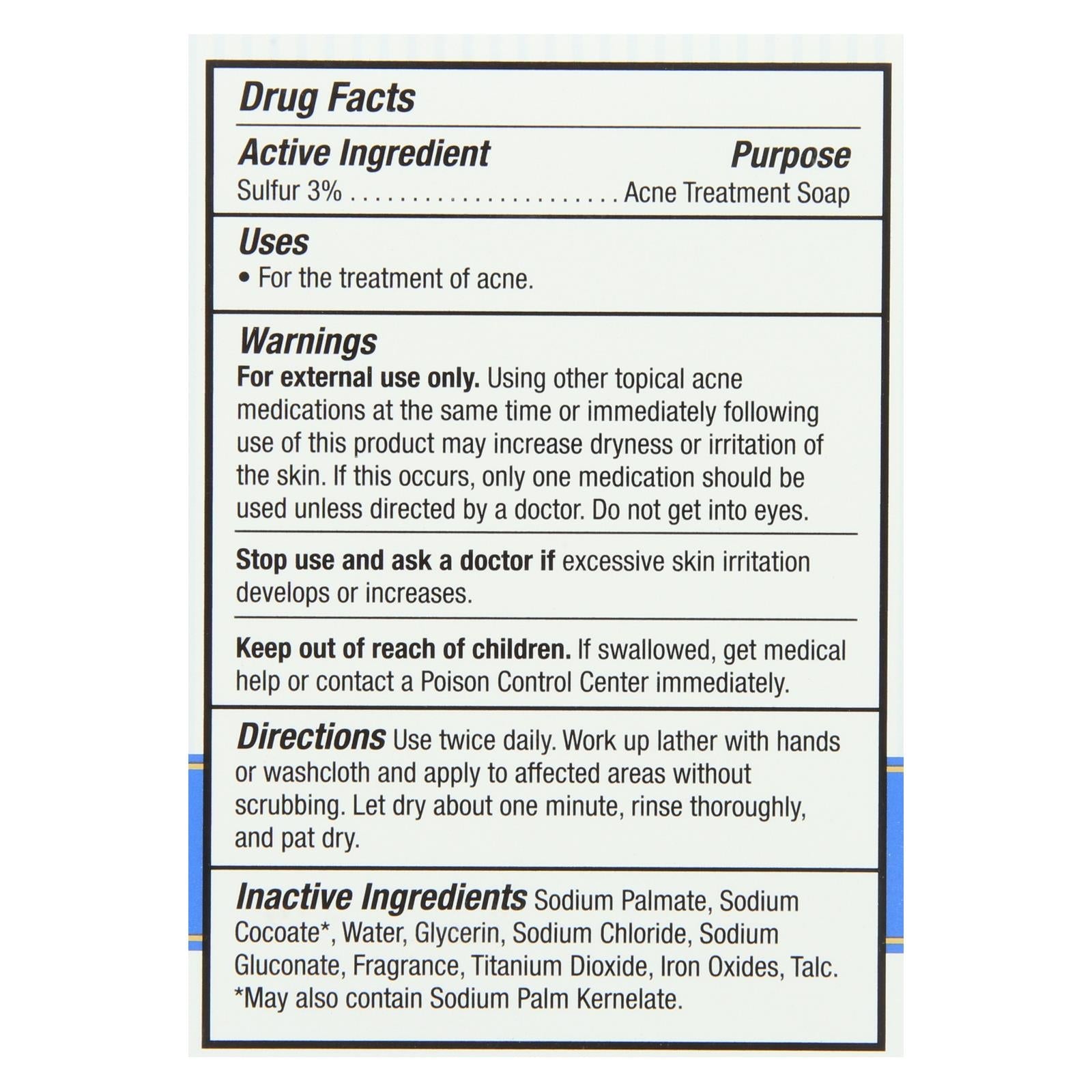 Grandpa's Thylox Sulfur Acne Soap - 3.25 Oz