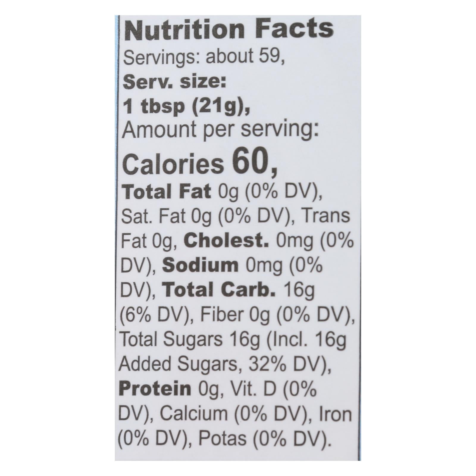 Organic Blue Agave Sweetener, 44 Oz, Pack of 6