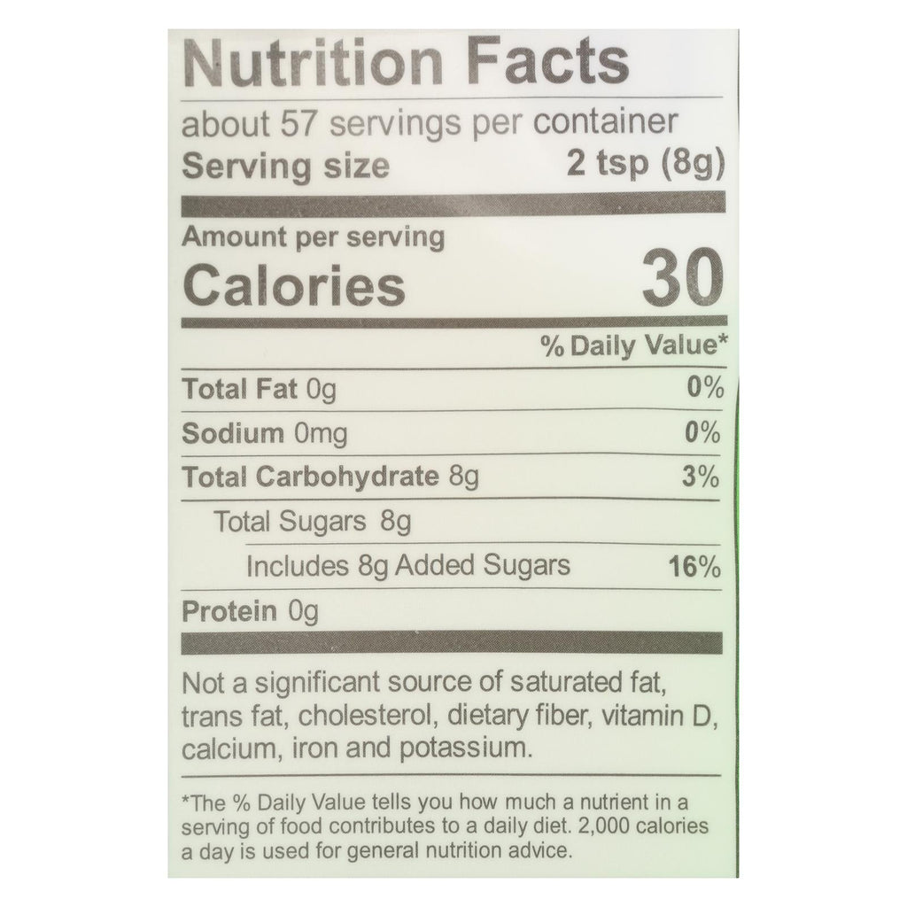 Organic Unrefined Sugar, Milled - 12 Lbs Case