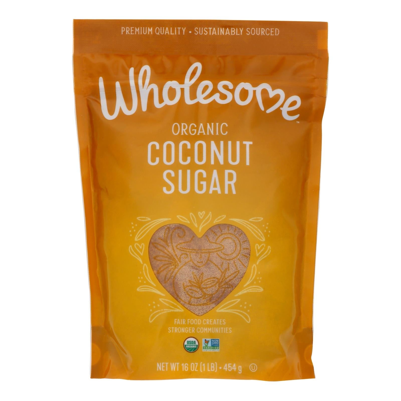 Organic Coconut Palm Sugar, 16 Oz, Case of 6