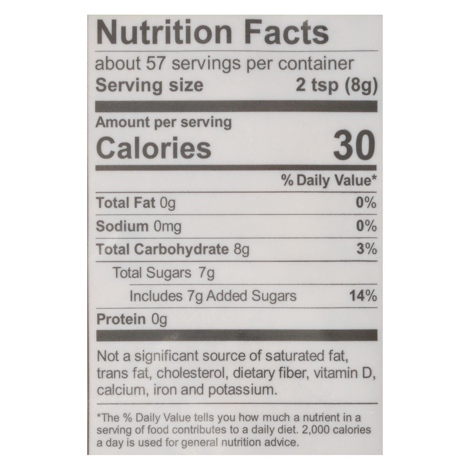 Organic Coconut Palm Sugar, 16 Oz, Case of 6