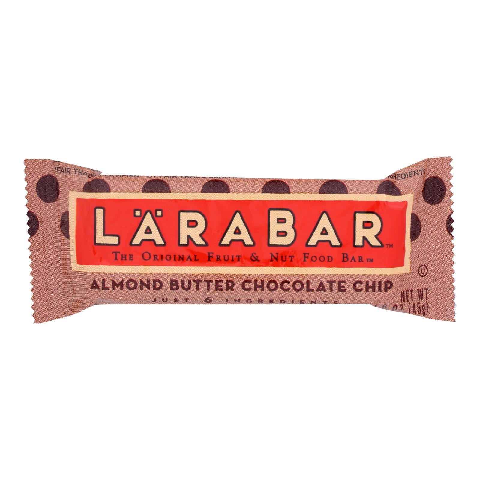Larabar Almond Butter Choc Chip Fruit & Nut Bar, 16 Pack