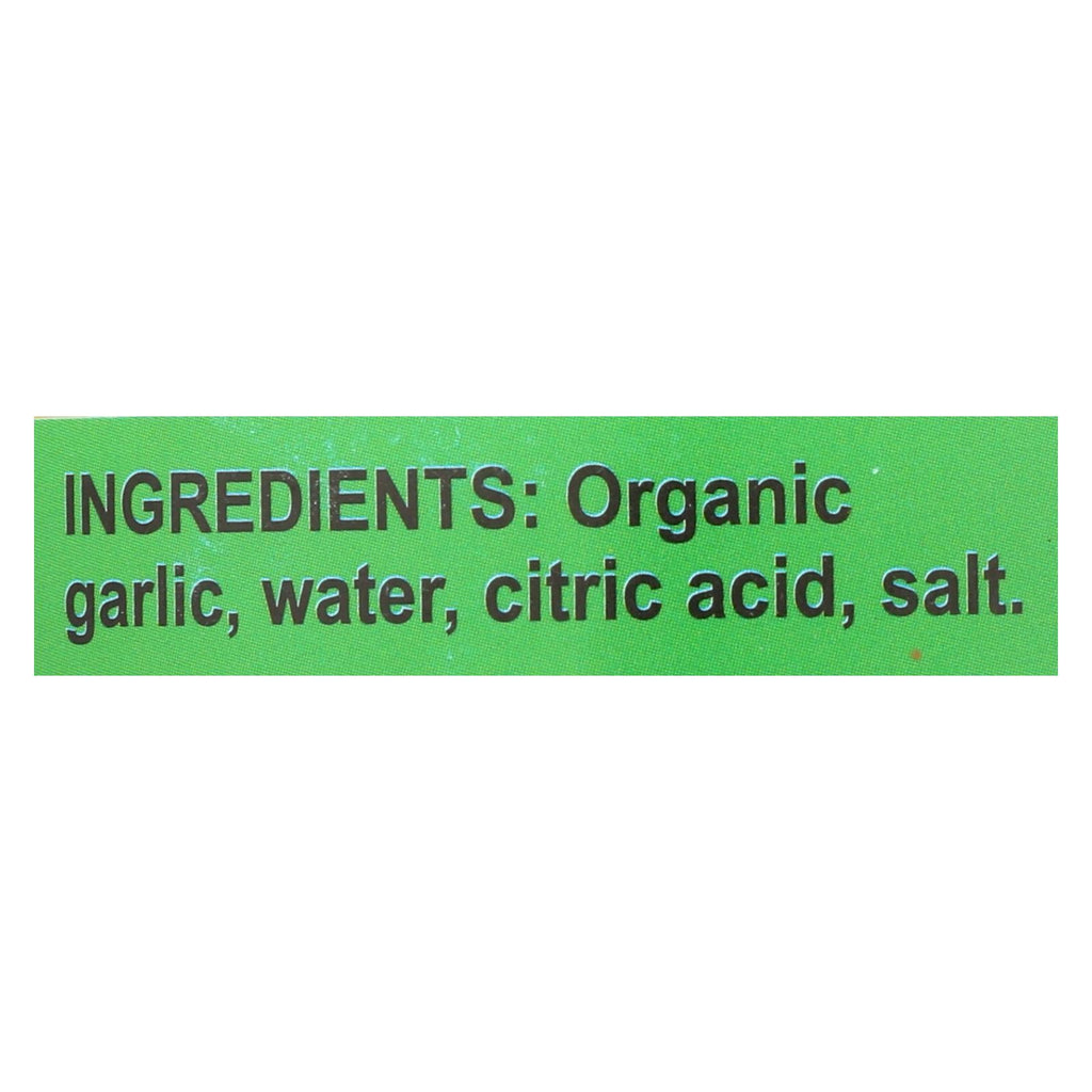 Organic Chopped Garlic, 4.5 Oz, Case of 12 - Emperor's Kitchen