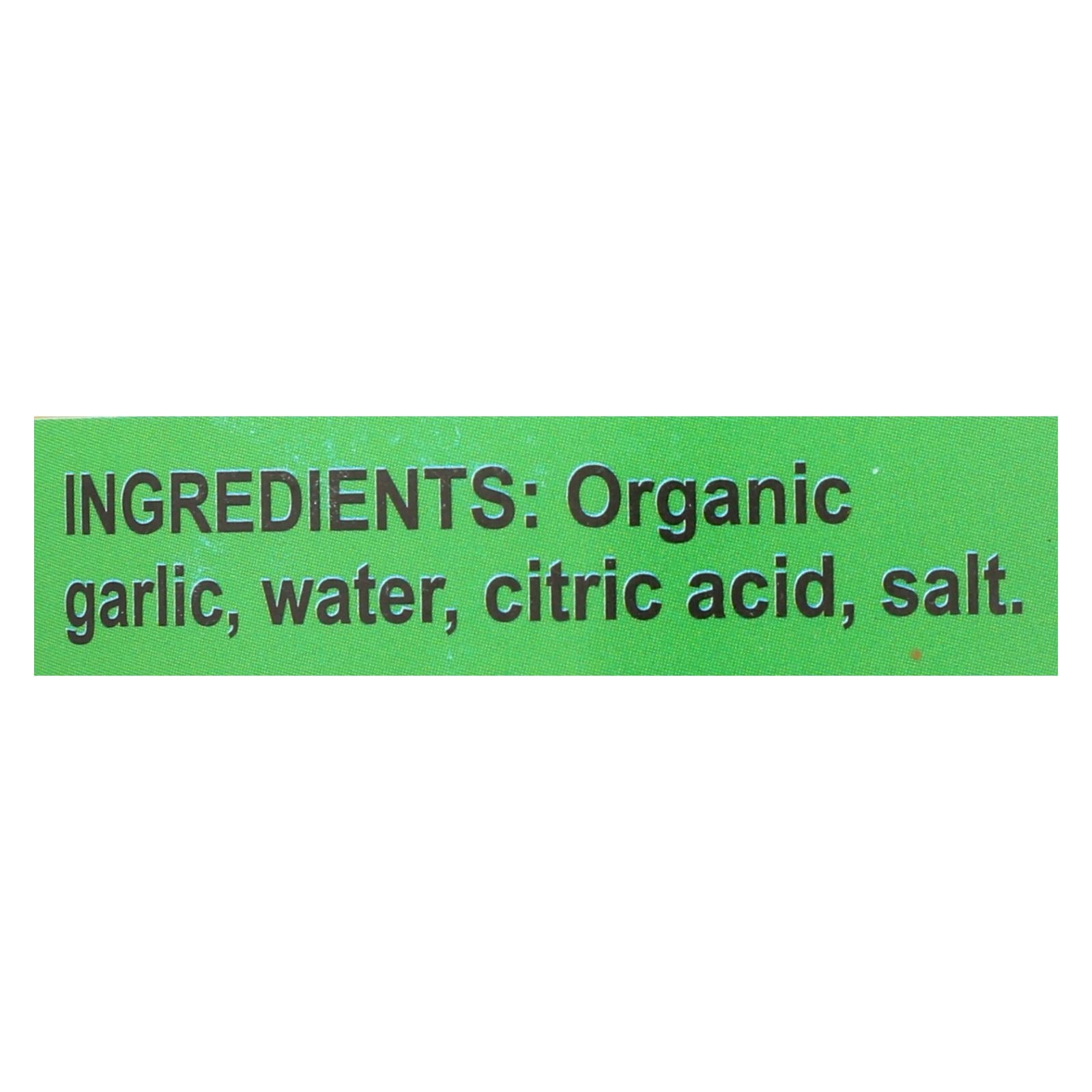 Organic Chopped Garlic, 4.5 Oz, Case of 12 - Emperor's Kitchen