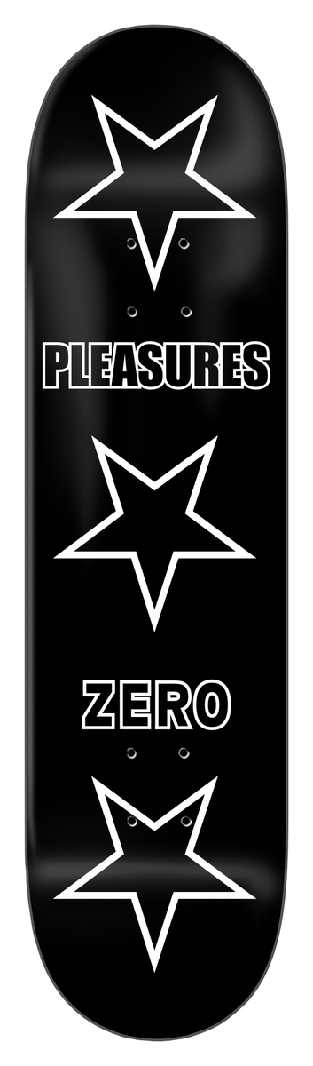 Zero x Pleasures "Stars" 8.25" Skateboard Deck