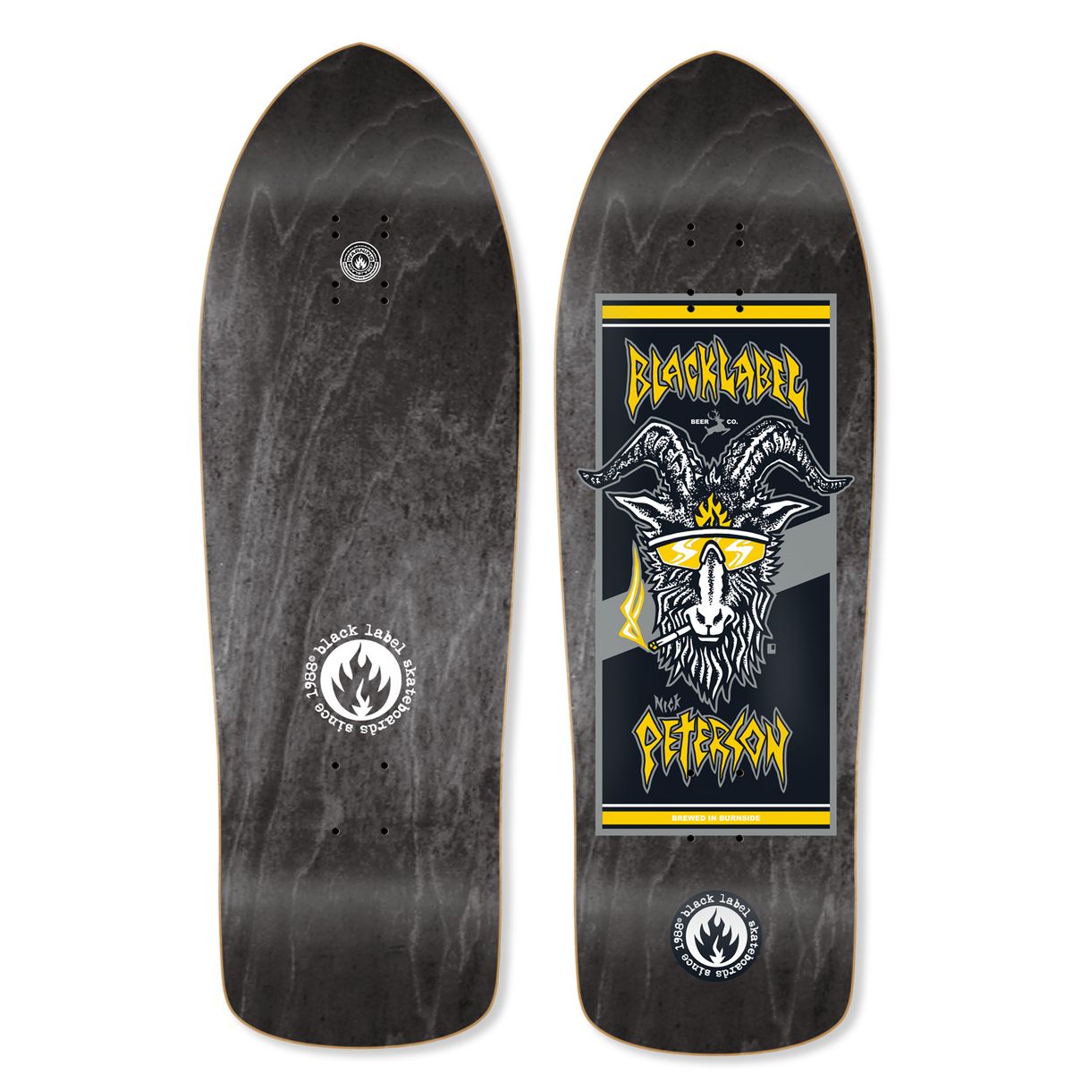 Black Label Nick Peterson "Burnside Brew" 10.25" Skateboards Deck