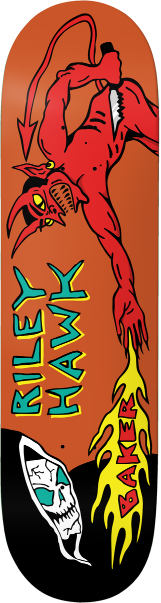 Baker Riley "Evil Vs. Evil" 8.5" Skateboard Deck