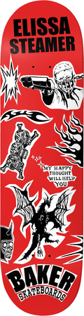 Baker Elissa Steamer Divine Evil 8" Skateboard Deck