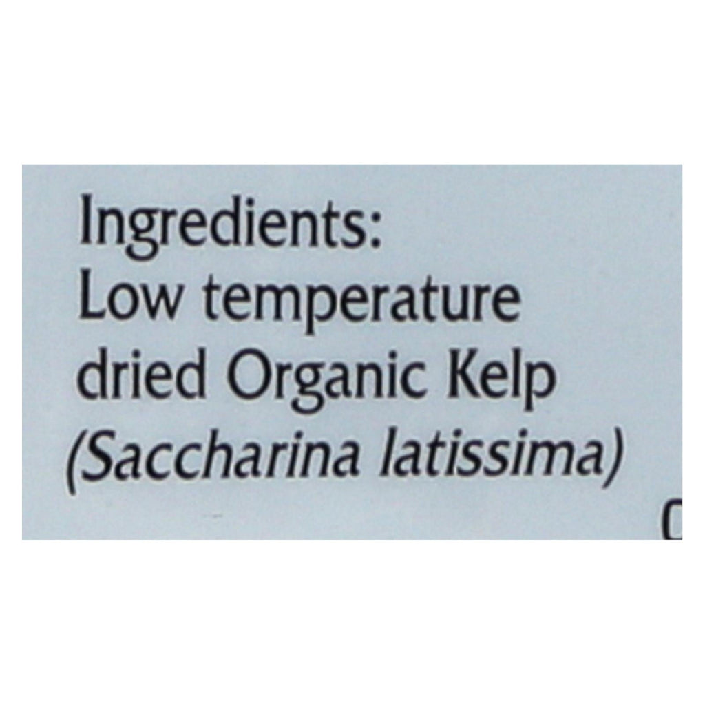 Organic Wild Atlantic Kombu Kelp - Whole Leaf 2 oz