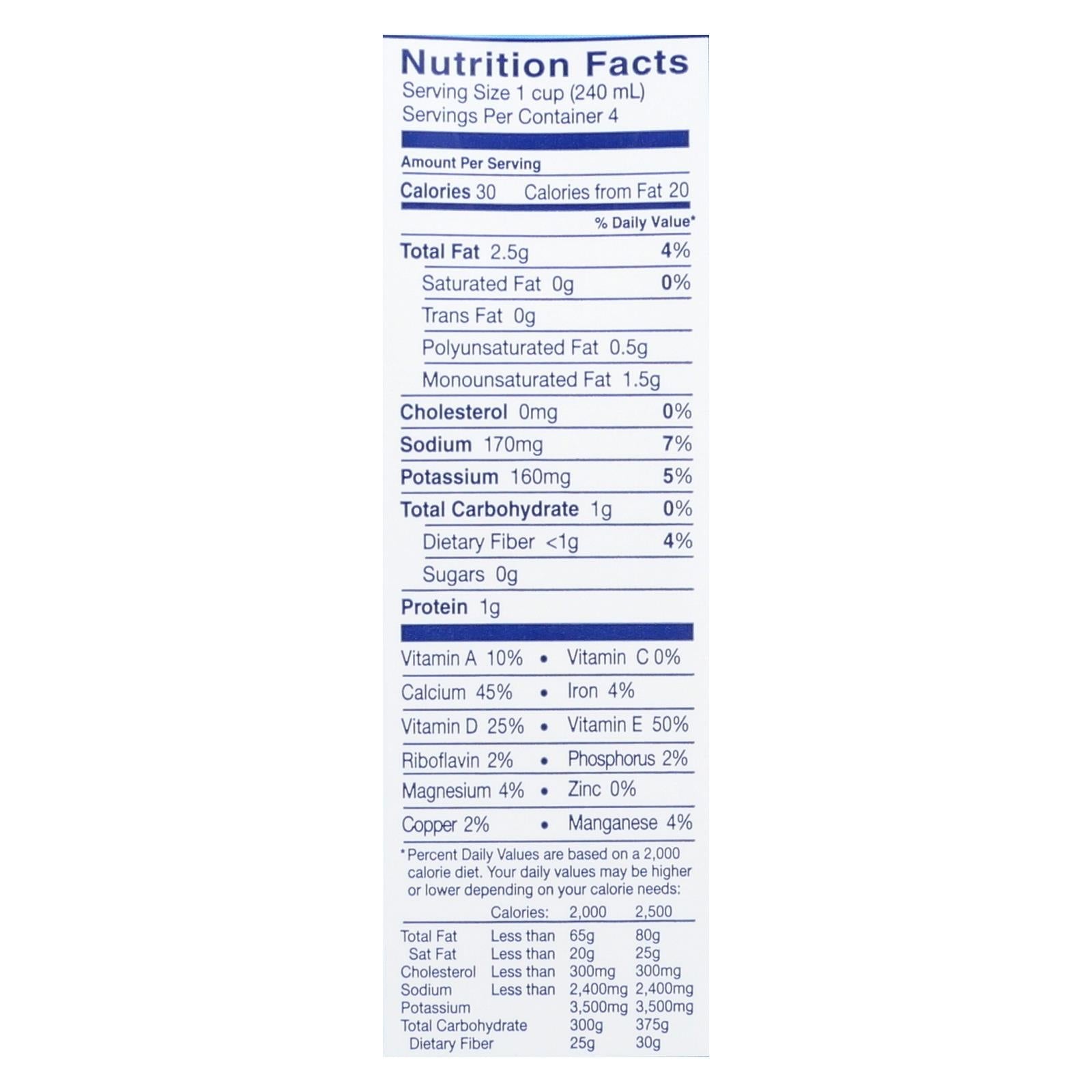 Almond Breeze Unsweetened Almond Milk, 12-Pack, 32 Fl Oz