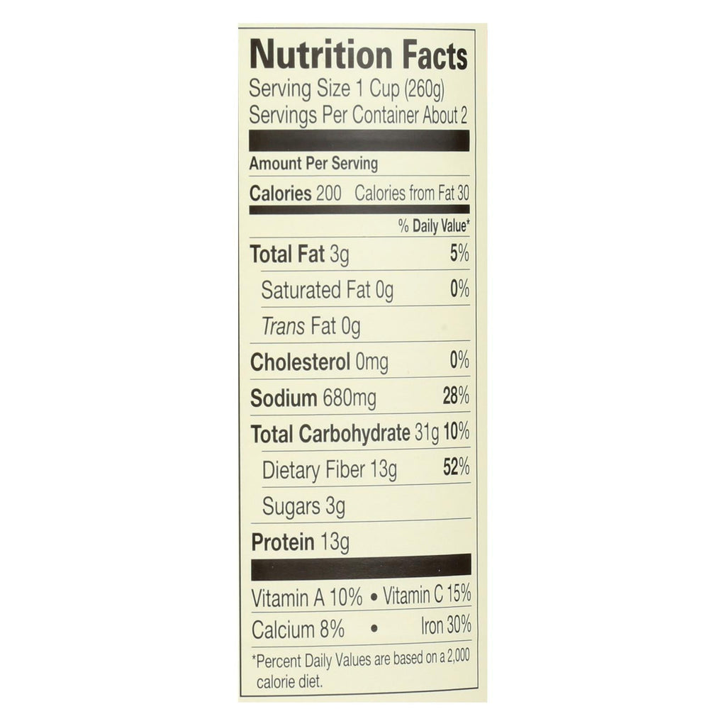 Amy's Organic Black Bean Chili, Medium, 12-Pack, 14.7 Oz