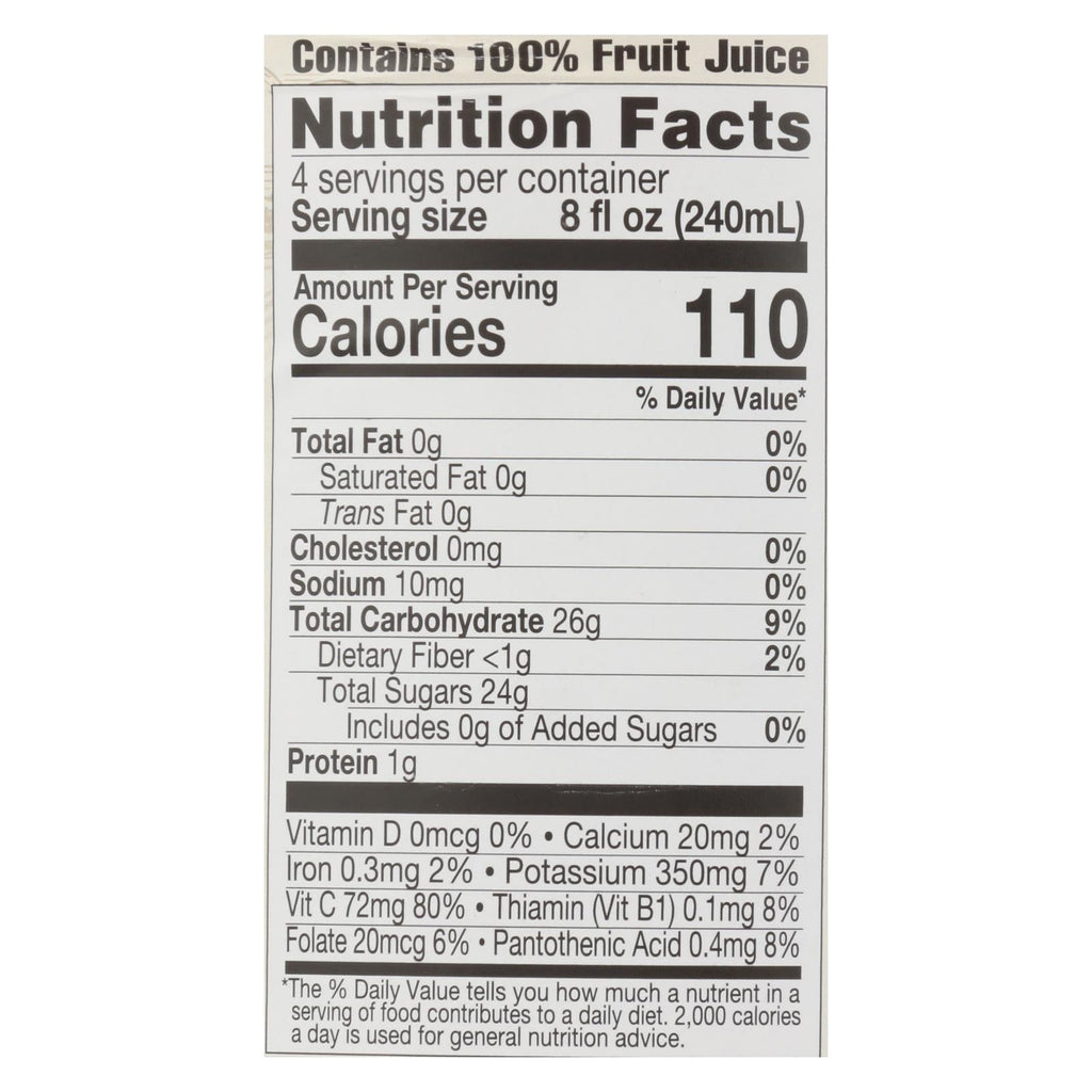 Lakewood Organic Pink Grapefruit Juice, Case of 6, 32 fl oz