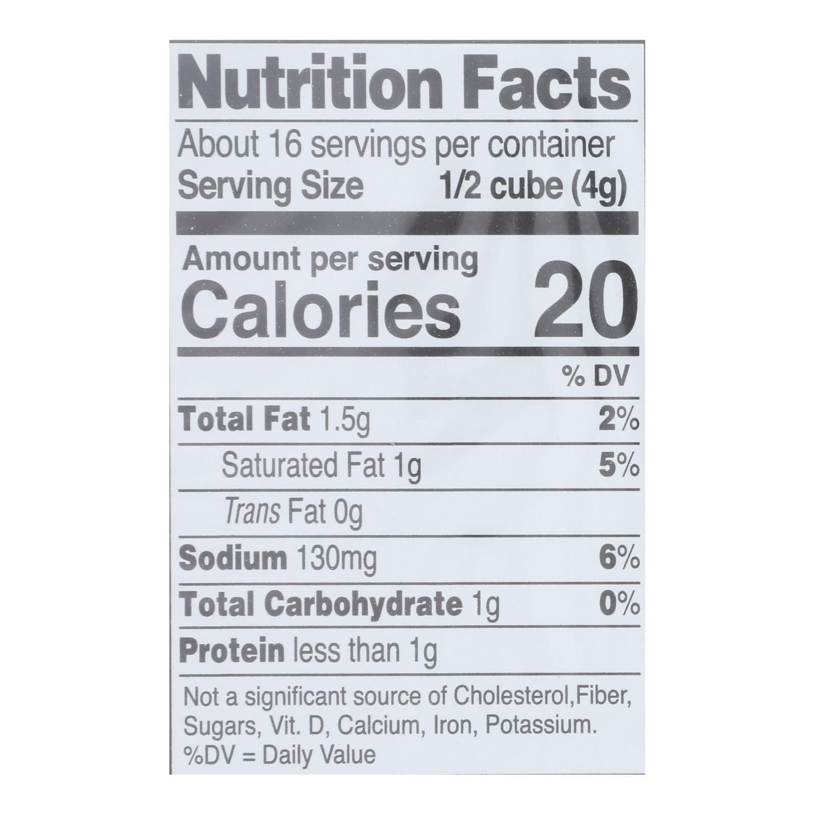 Edwards & Sons Veggie Bouillon Cubes, Low Sodium, 2.2 oz, 12-Pack