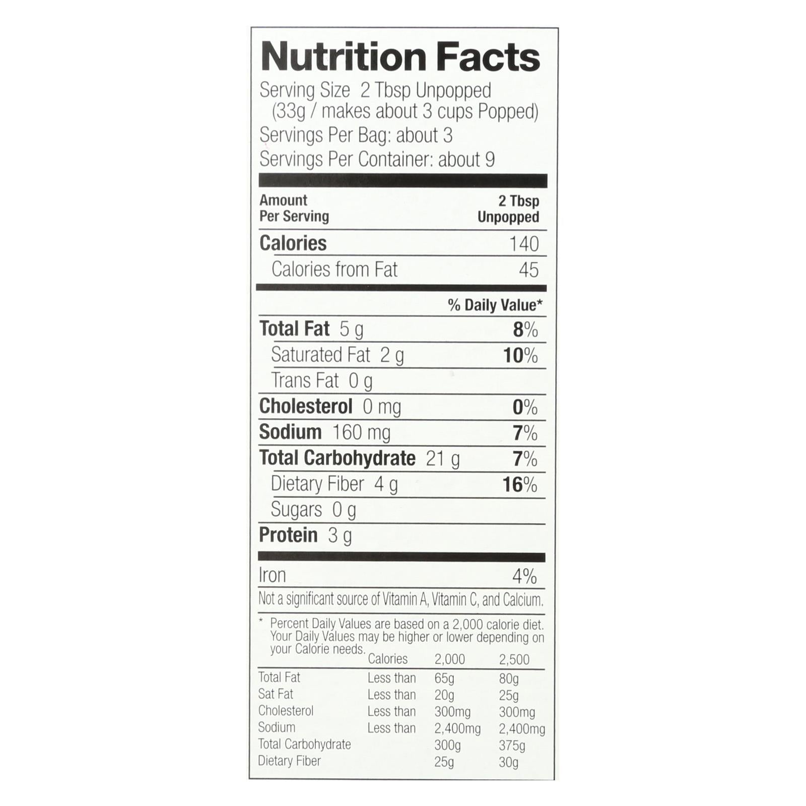 Black Jewell Natural Microwave Popcorn, 6-Pack, 10.5 Oz