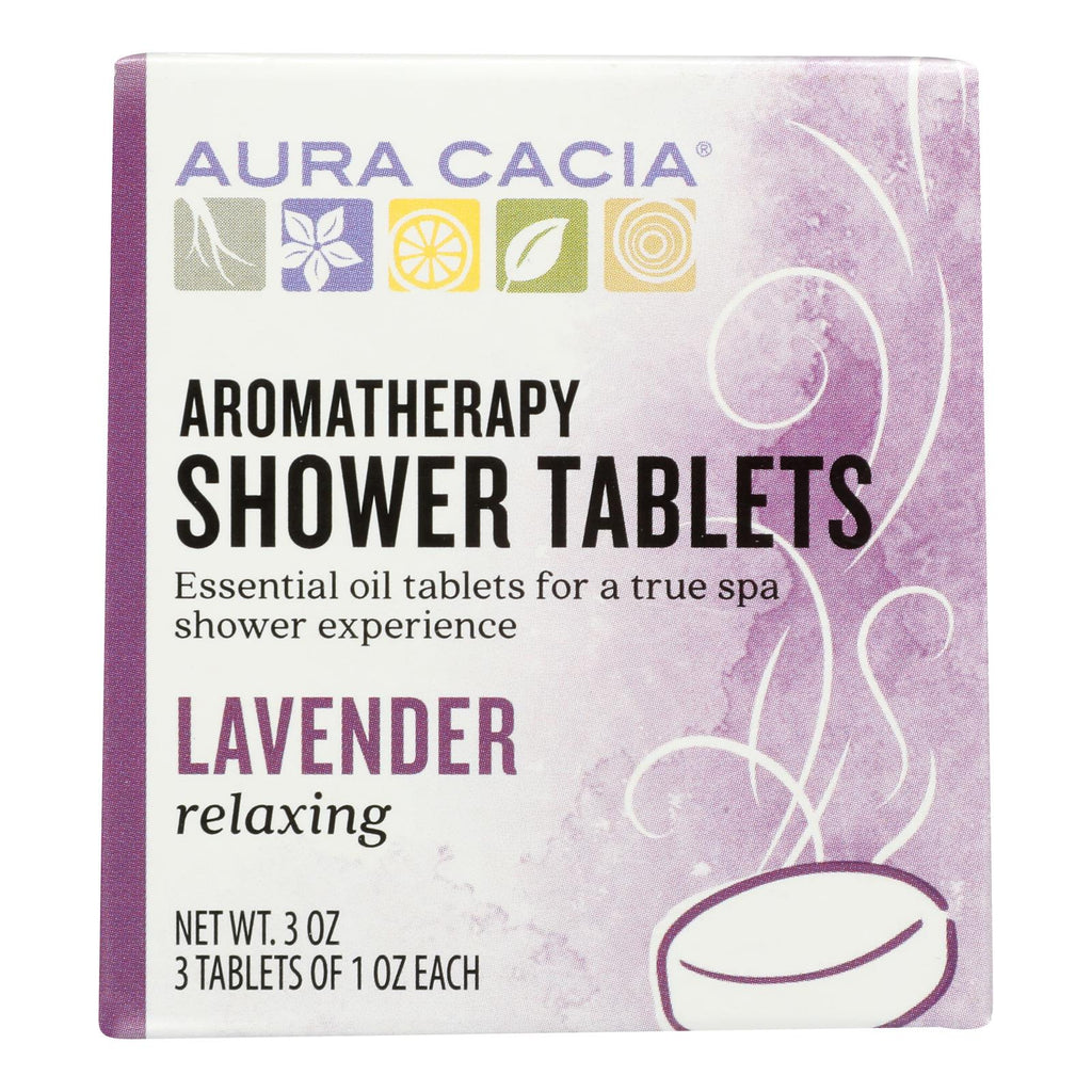 Aura Cacia Relaxing Lavender Shower Tablets - 3 Pack