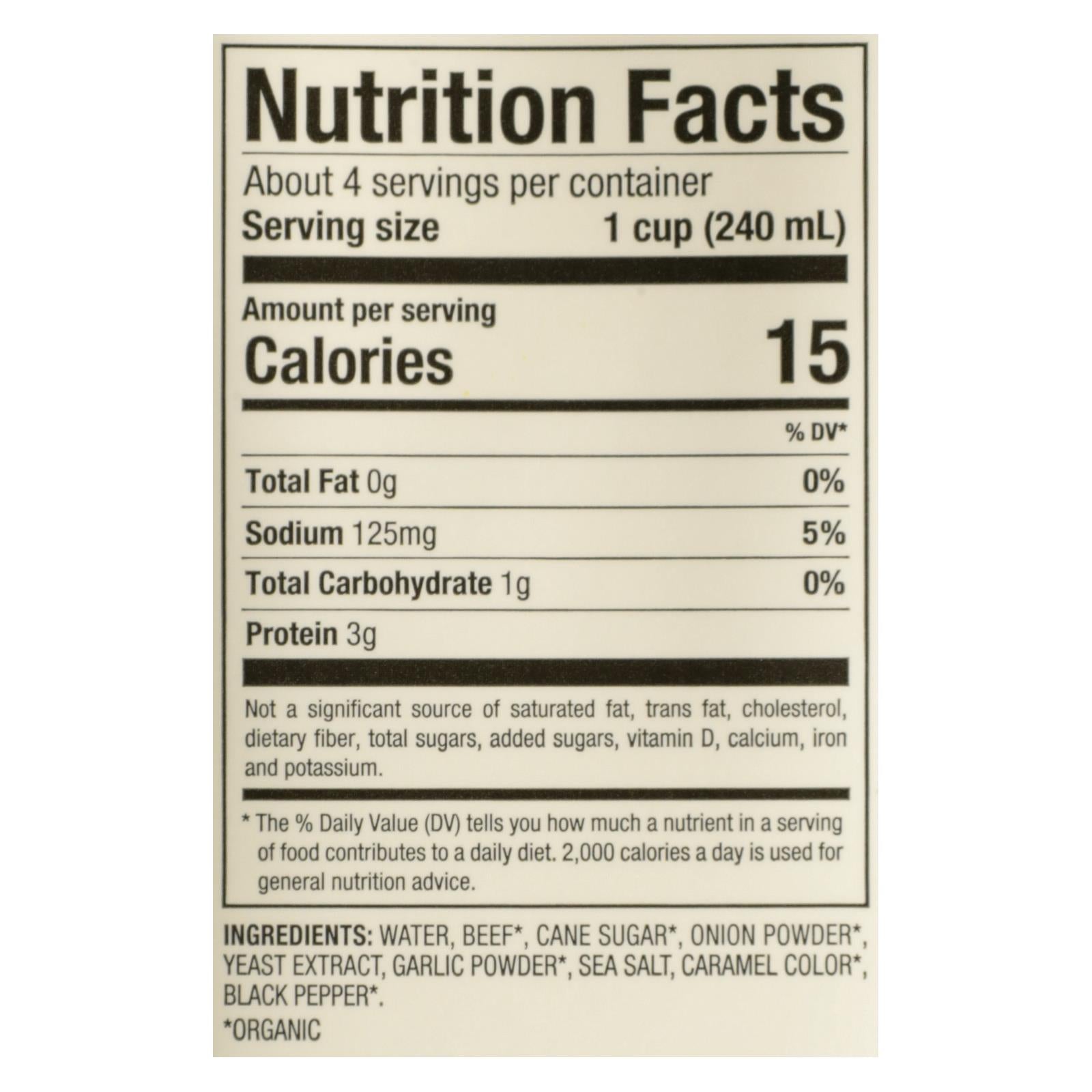 Pacific Foods Low Sodium Beef Broth, 12 Pack, 32 Fl Oz