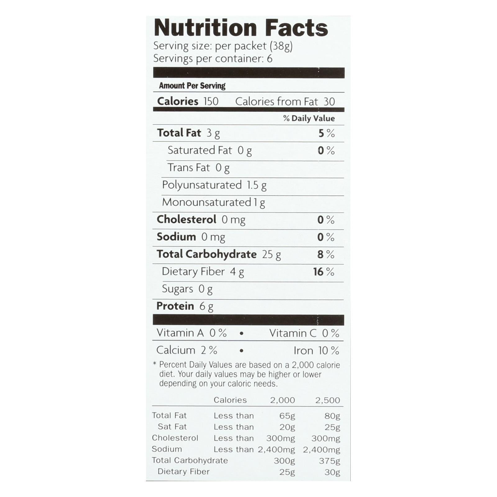 Nature's Path Organic Qi'A Superfood Oatmeal, 6 Pack