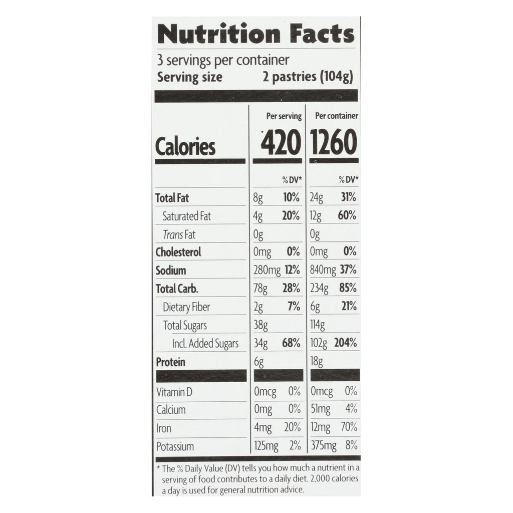 Nature's Path Organic Berry Toaster Pastries, 12-Pack