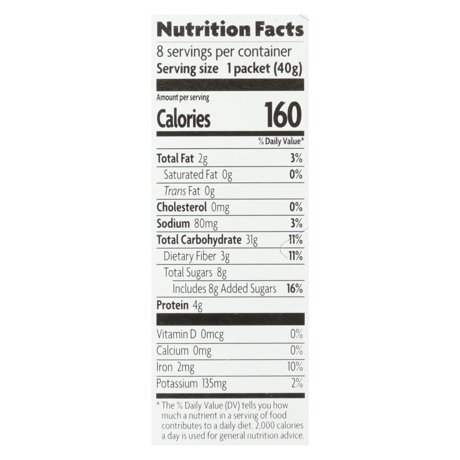 Nature's Path Organic Brown Sugar Maple Oatmeal, 6 Pack