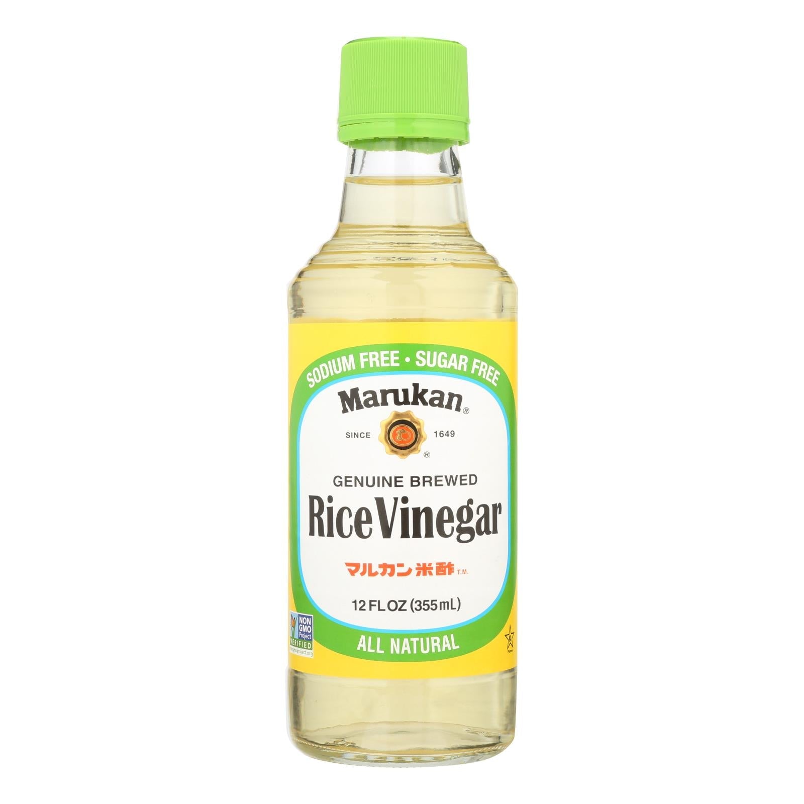 Marukan Rice Vinegar, Genuine Brewed, 6-Pack, 12 Fl Oz