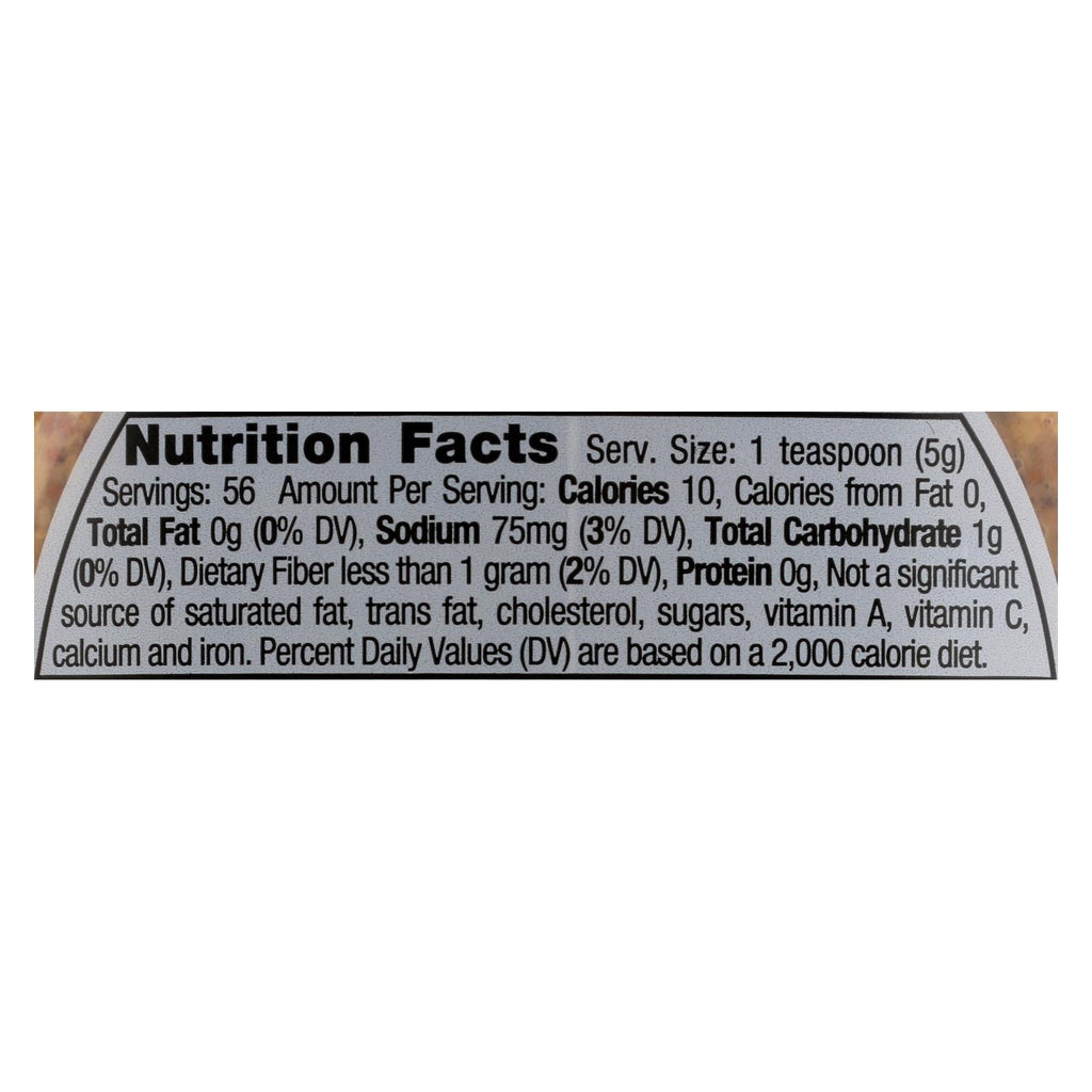 Inglehoffer Original Stone Ground Mustard, 10 oz, 6 Pack