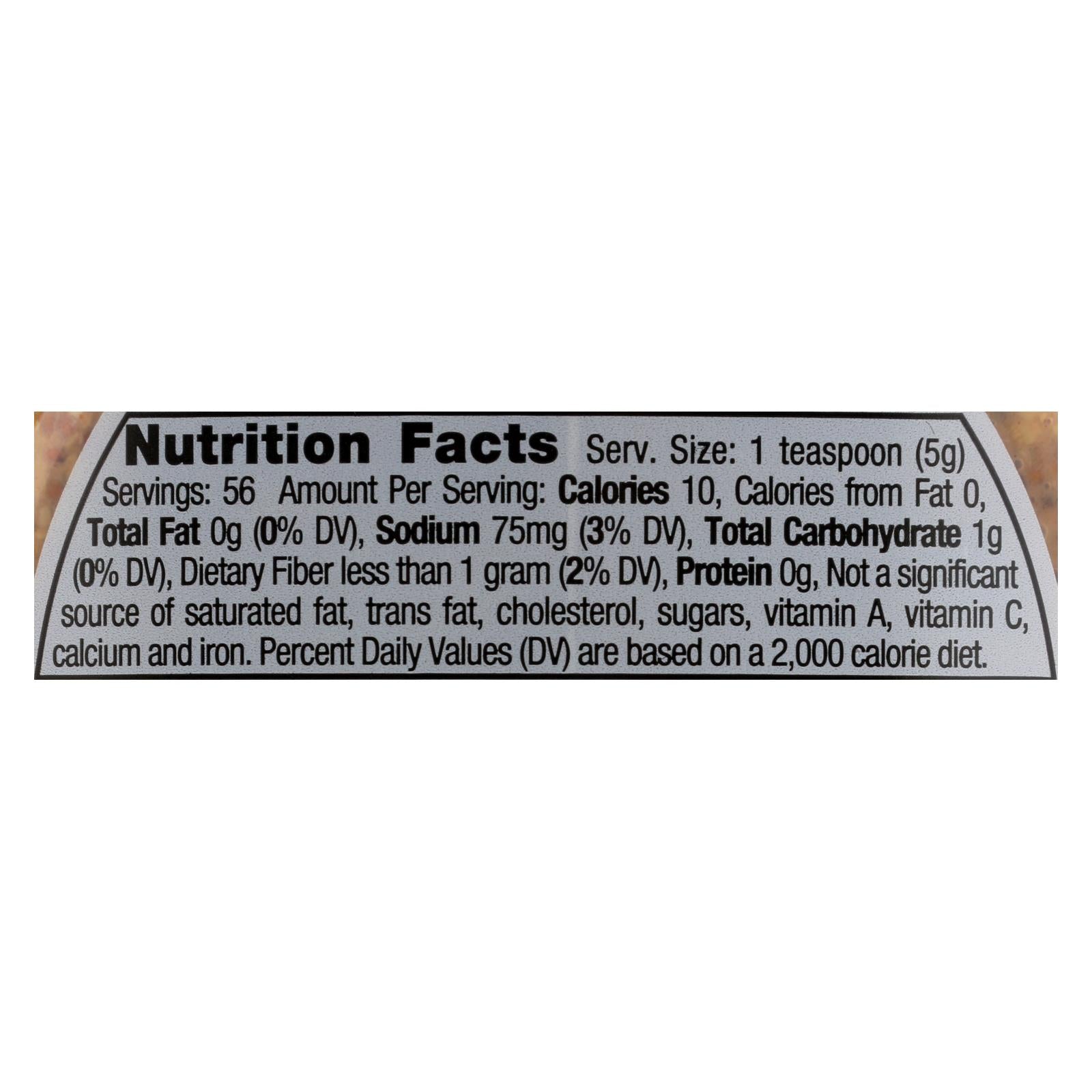 Inglehoffer Original Stone Ground Mustard, 10 oz, 6 Pack