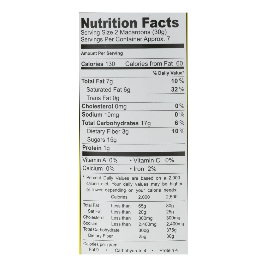 Jennie's Coconut Macaroon - Case Of 12 - 8 Oz.