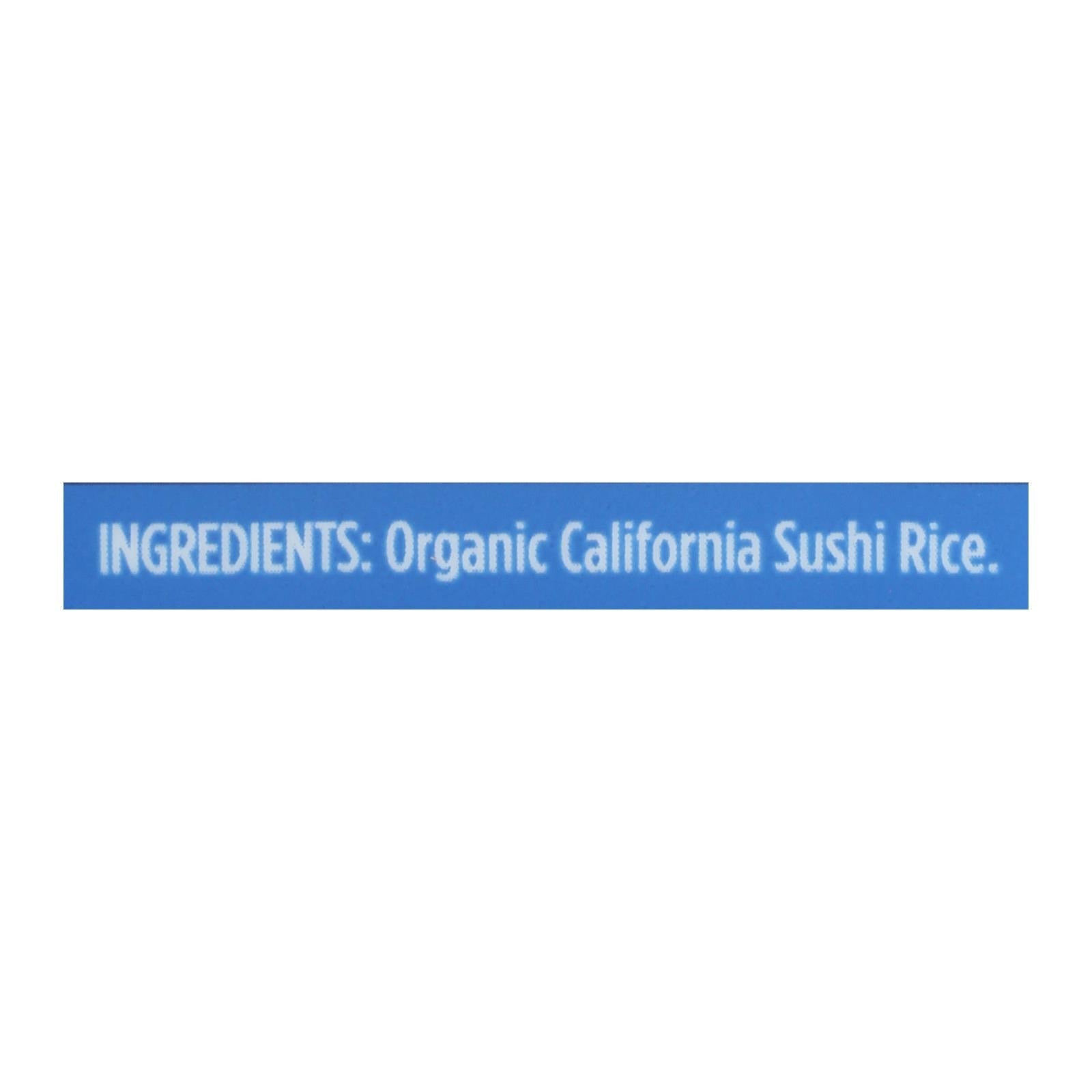Lundberg Organic Sushi White Rice, 6-Pack, 2 lb Each