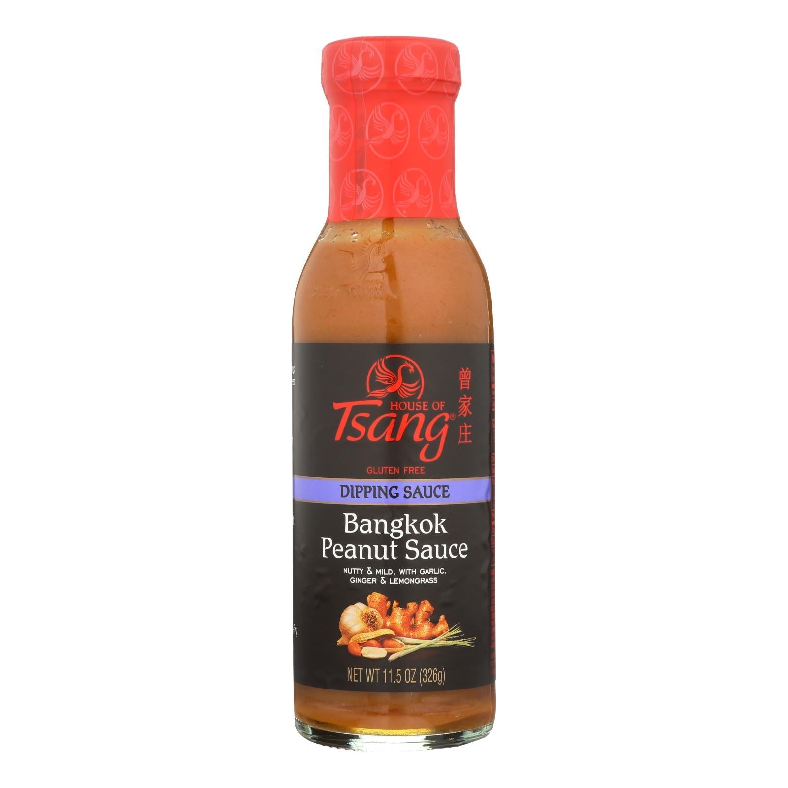 House Of Tsang Peanut Sauce, Bangkok Padang, 6 Pack, 11.5 oz