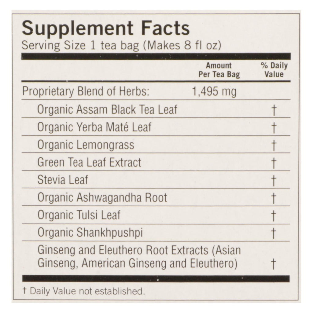 Yogi Sweet Tangerine Energy Herbal Tea, 16 Bags, Case of 6