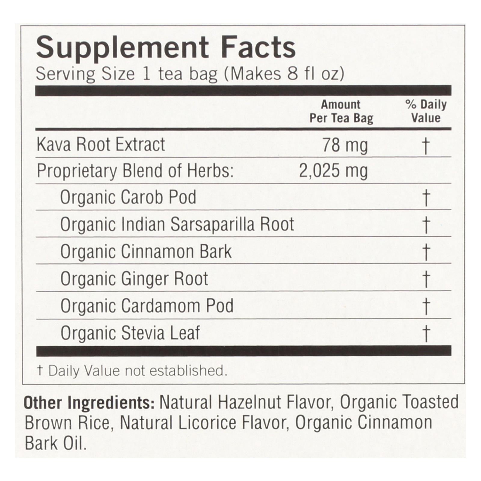 Yogi Kava Stress Relief Herbal Tea, Caffeine-Free, 6-Pack