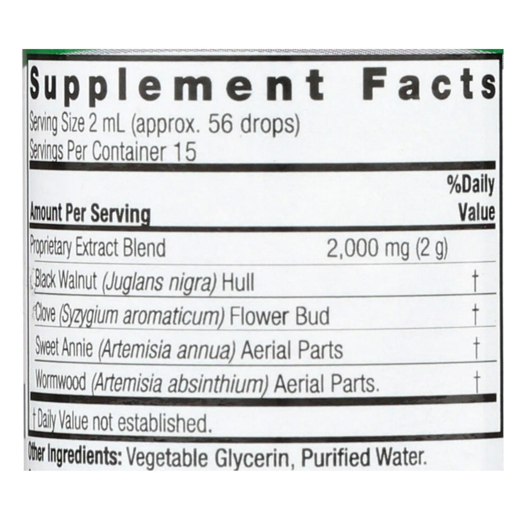 Black Walnut & Wormwood Complex, Alcohol-Free, 1 Fl Oz