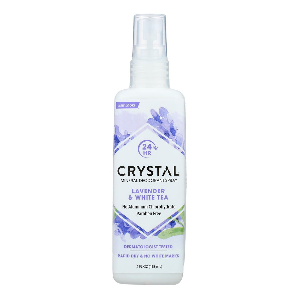 Crystal Essence Lavender & White Tea Deodorant Spray 4oz