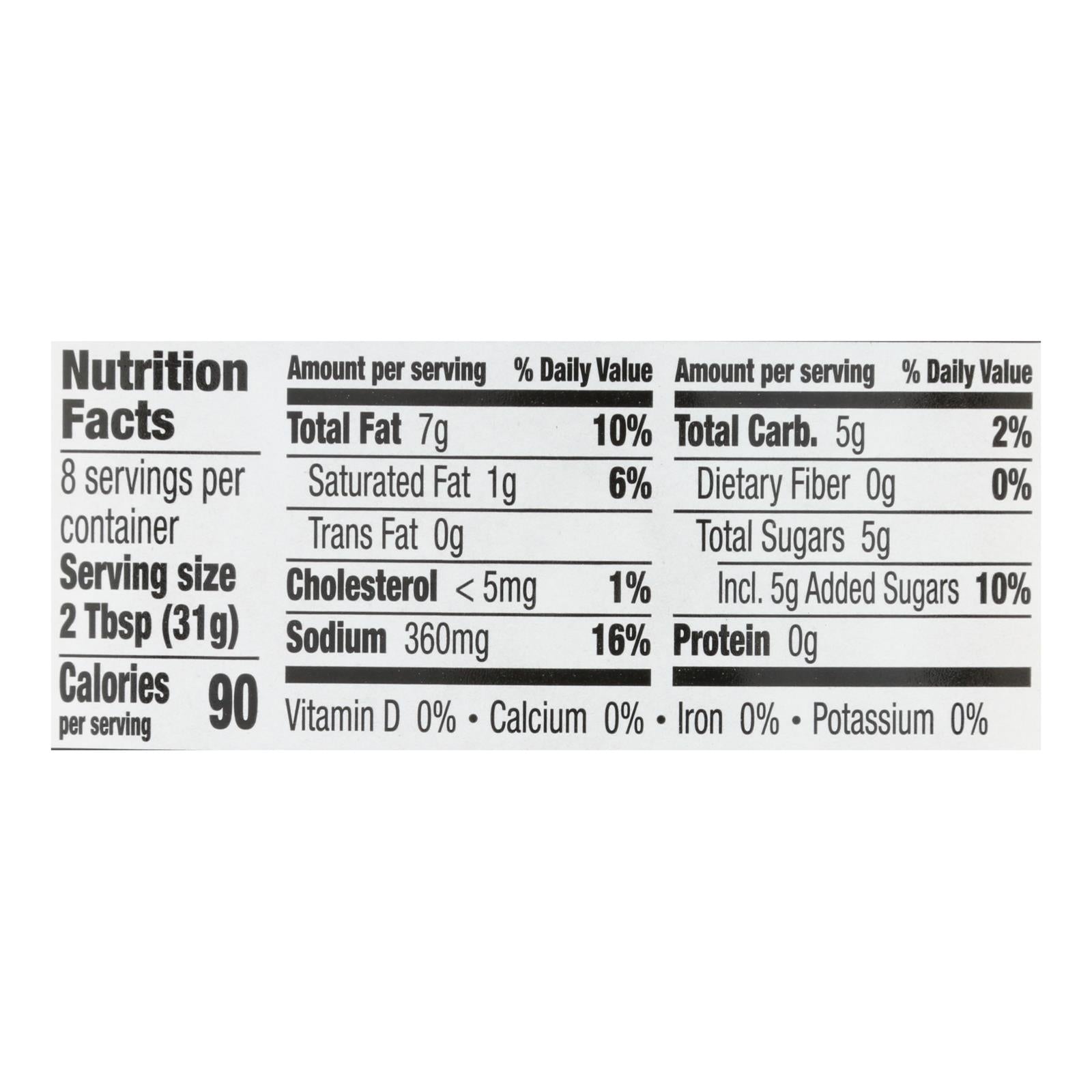 Annie's Organic Thousand Island Dressing, 8oz, Pack of 6