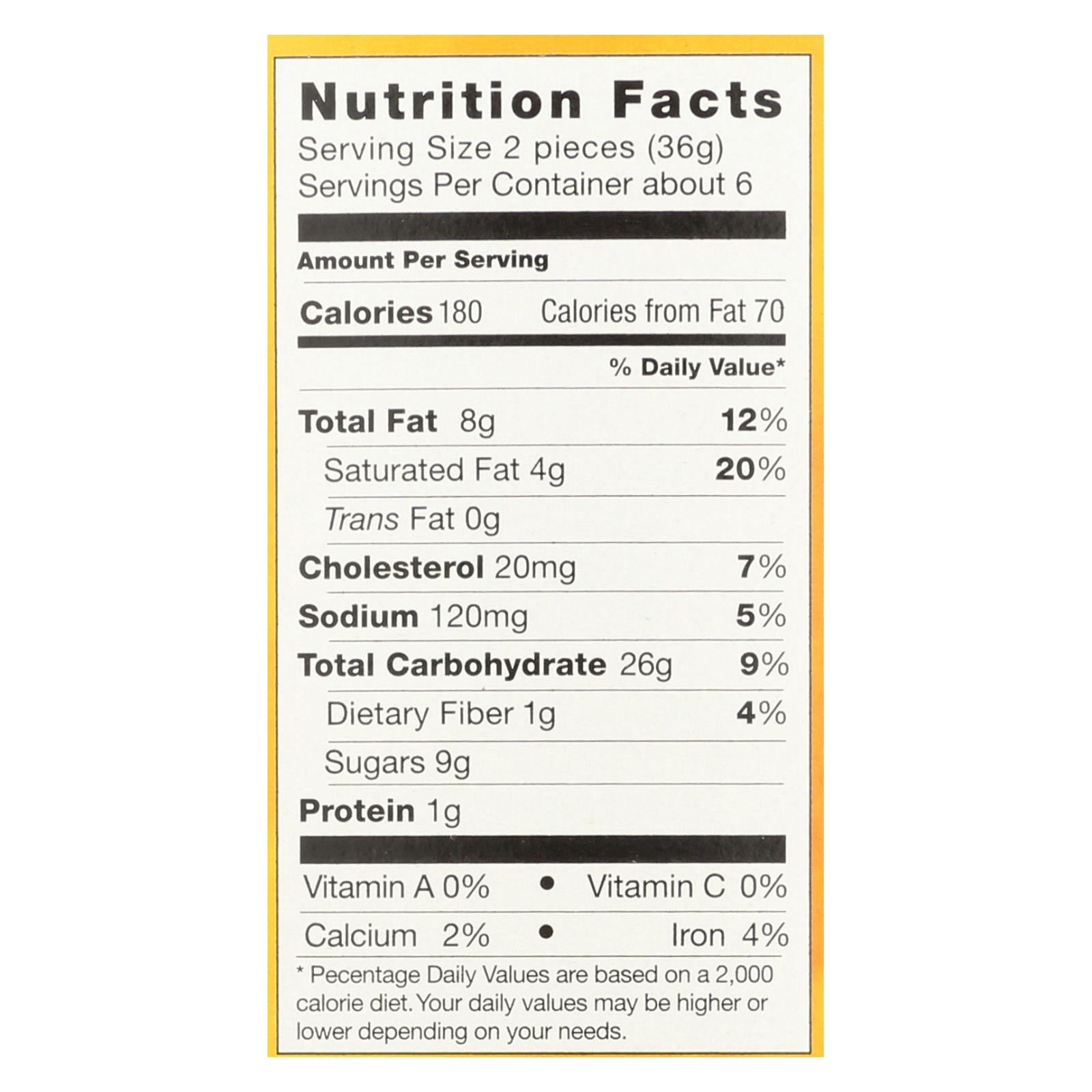 Pamela's Honey Graham Crackers, Case of 6, 7.5 Oz