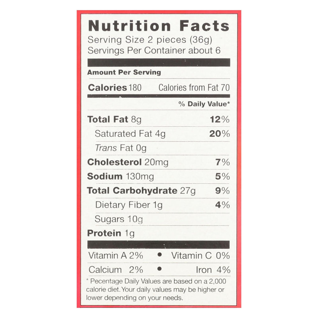 Pamela's Cinnamon Grahams Crackers, 7.5 oz, Case of 6