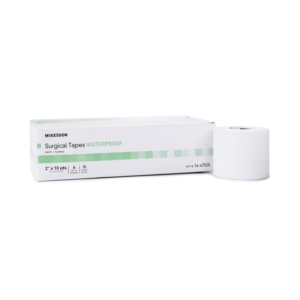 McKesson Adhesive Medical Tape, 2 Inch x 10 Yard, White 16-47520