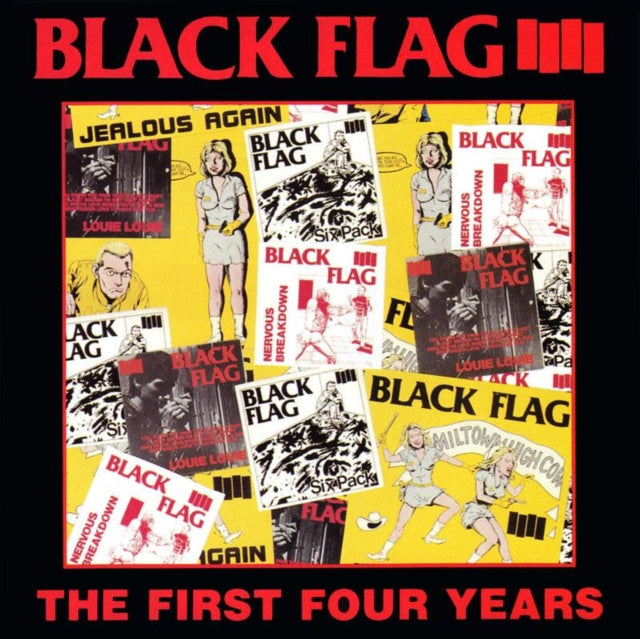 Black Flag - Damaged & First Four Years & My War & Loose Nut - LP Vinyl Bundle