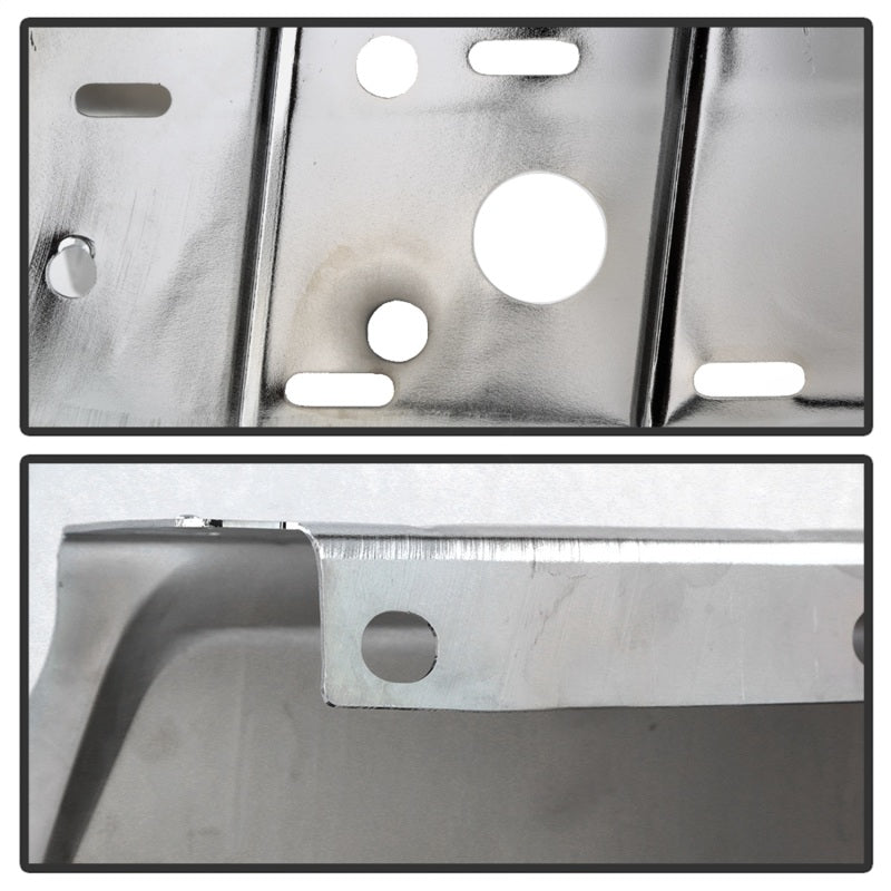 SPYDER XTune 17-19 Ford F250/ F350 Rear Left Bumper Cap End w/ Sensor Hole - Chrome RB-FF25017-BEWS-L 9048999
