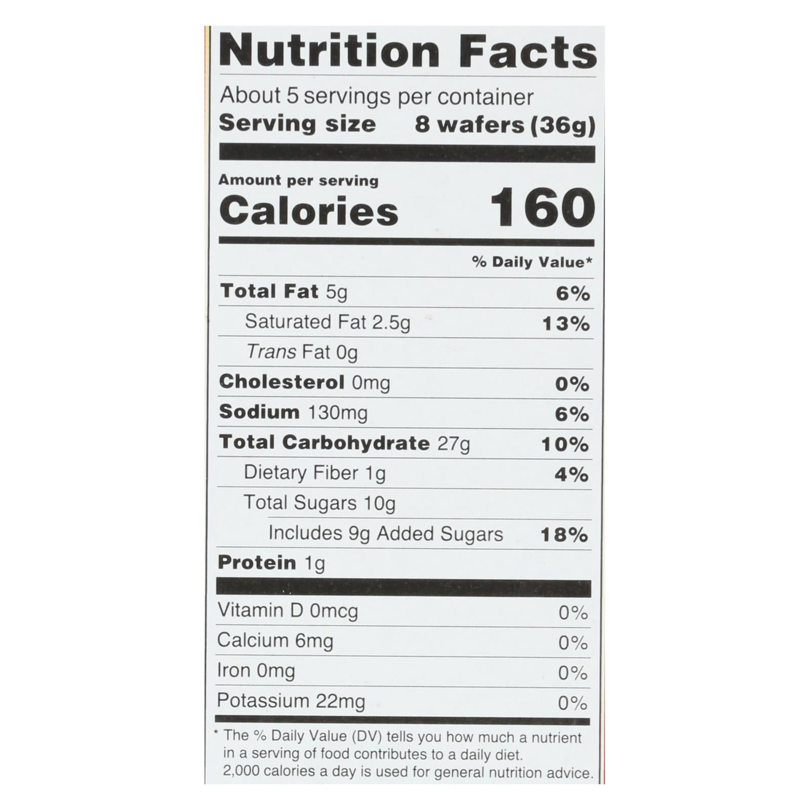Kinnikinnick Vanilla Wafer - Case of 6 - 6.3 oz.
