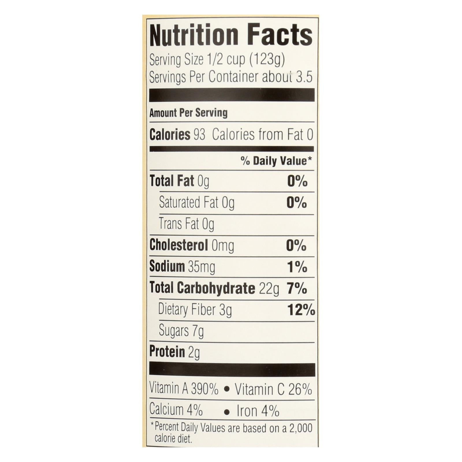 Organic Sweet Potato Puree, 15 oz (Case of 12)