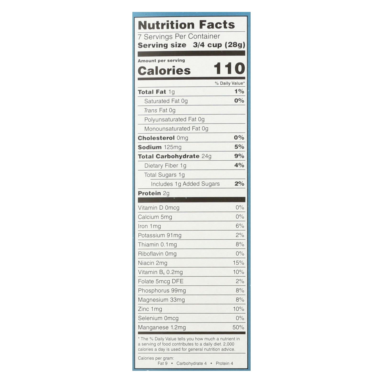 One Degree Organic Sprouted Brown Rice Cereal, 6-Pack