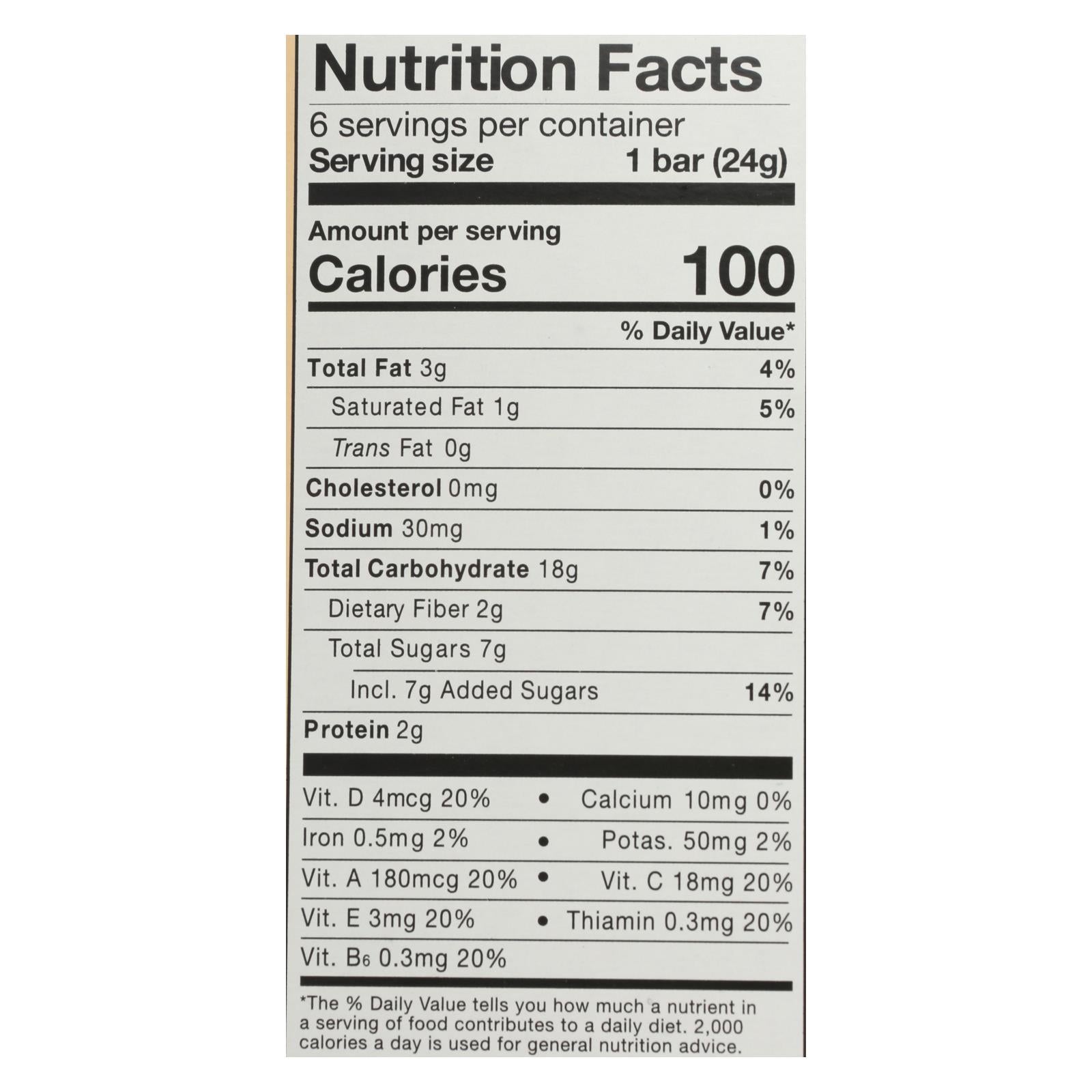 Made Good - Granola Bar Cookies & Cream - Case of 6 - .85 OZ