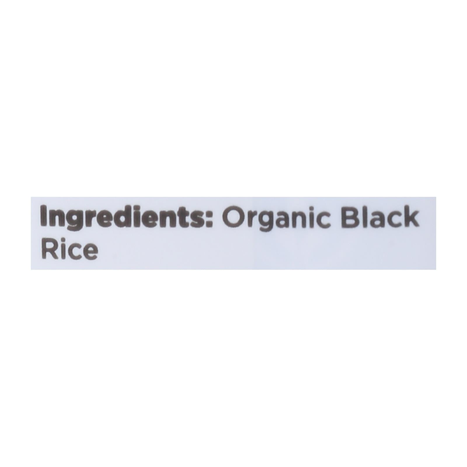 Lotus Foods Heirloom Forbidden Rice - Case Of 6 - 15 Oz.