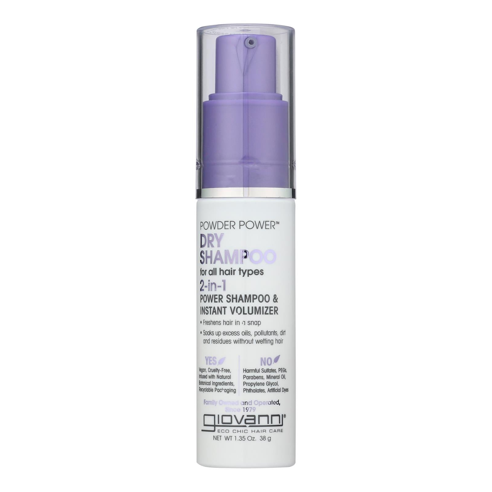 Giovanni Dry Shampoo Powder Spray - 1.35 Oz