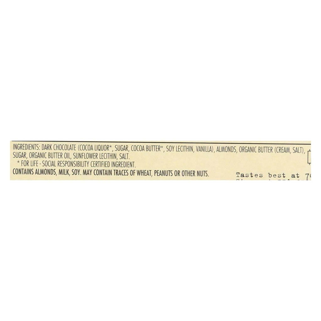 Chocolove Almond Toffee Sea Salt Dark Chocolate, 12-Pack