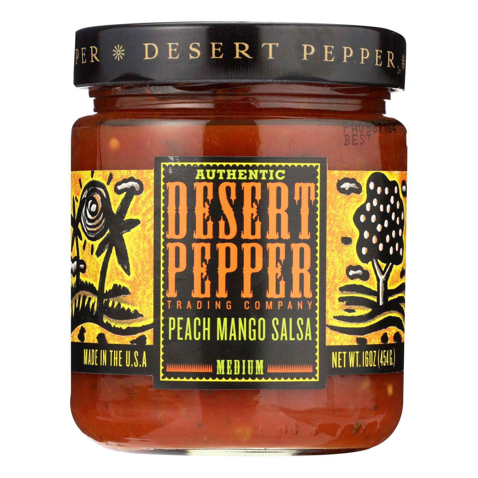 Desert Pepper Medium Peach Mango Salsa, 6-Pack (16 Oz)