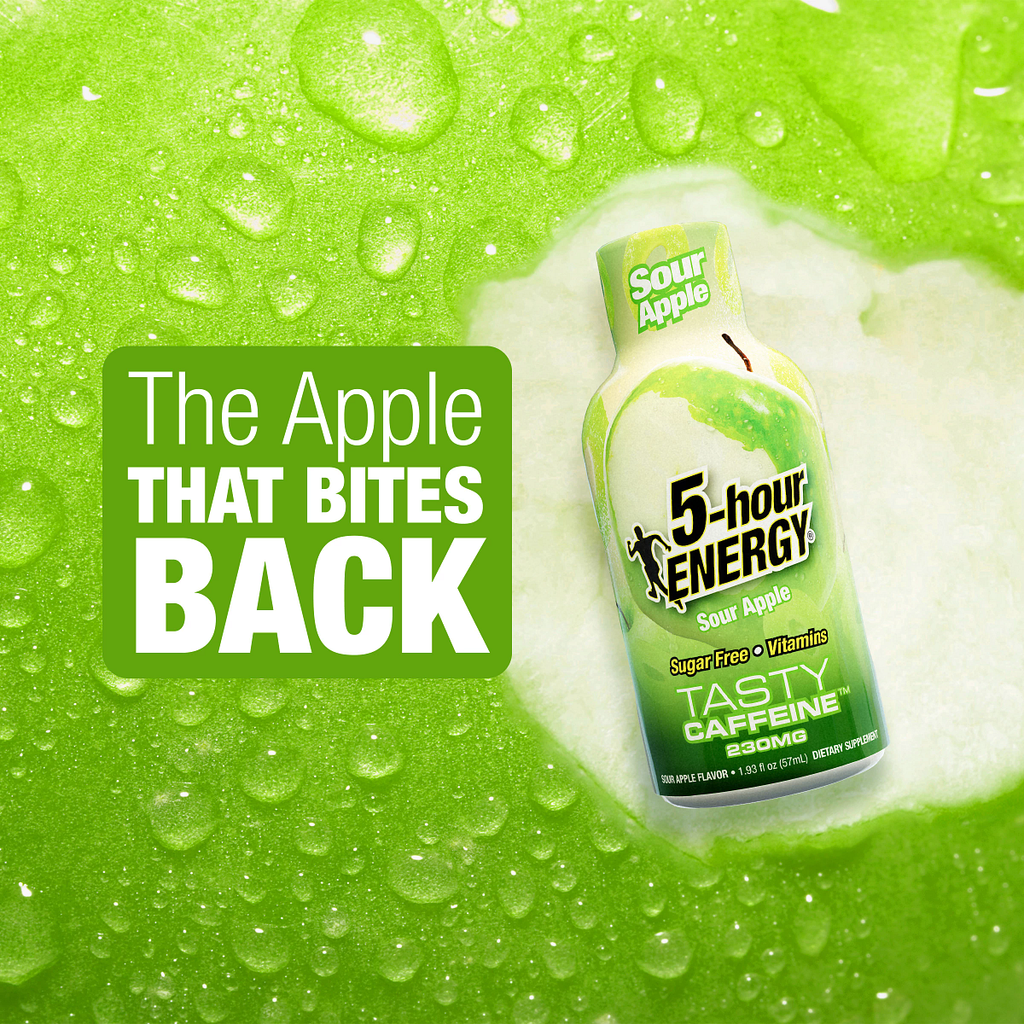 Sour Apple Flavor Extra Strength 5-hour ENERGY Shots