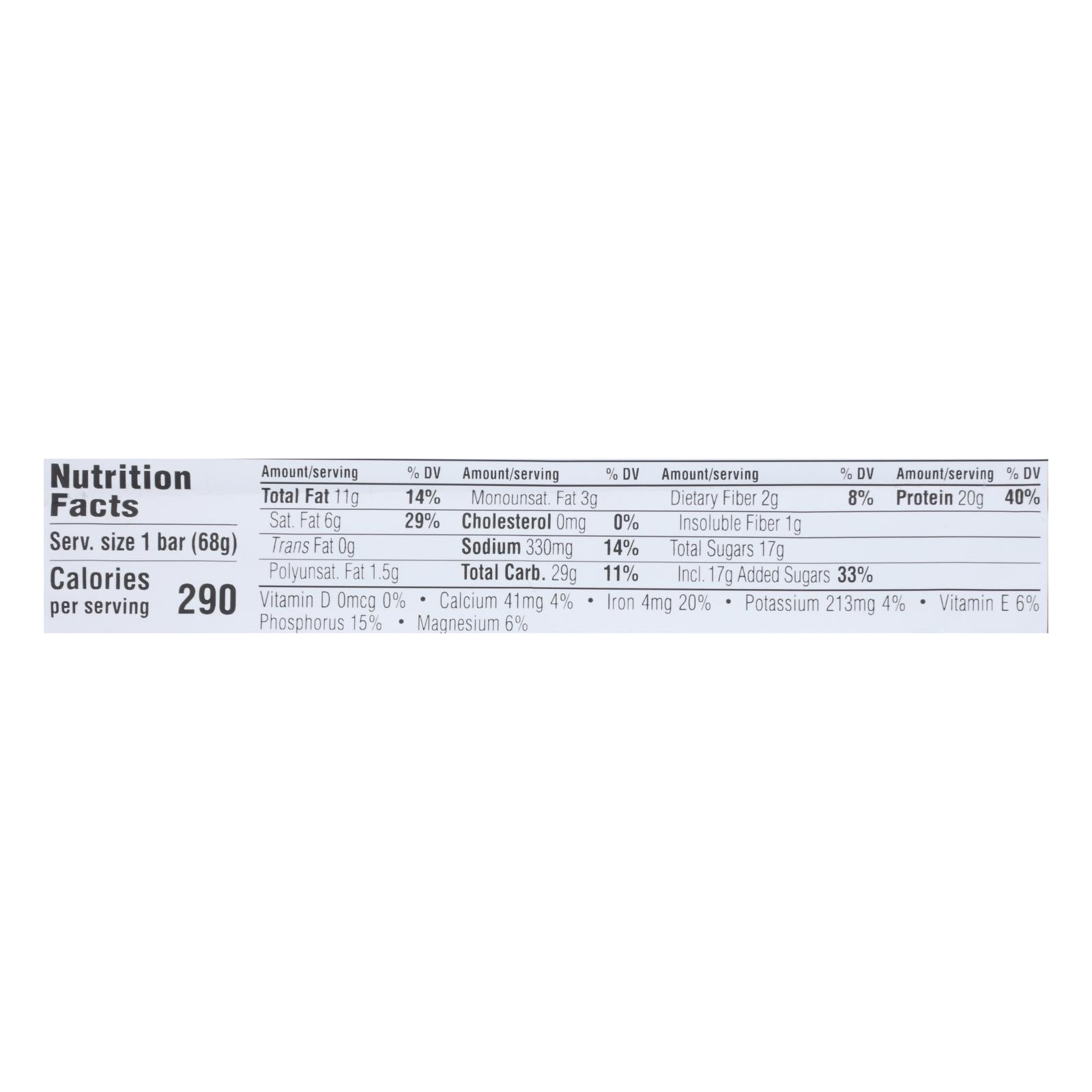 Clif Bar Builder Bar - Chocolate Peanut Butter - Case of 12 - 2.4 oz