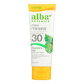 Alba Botanica Mineral Sunscreen SPF 30, Face & Body, 3 oz
